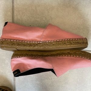 YSL Pink cotton espadrilles